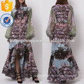 Multi Digital Print Dress Manufacture Wholesale Fashion Women Apparel (TA4054D)